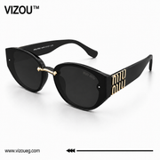 Luxury Oversized Butterfly Sunglasses – Glossy Black Gold Edition VZ-218