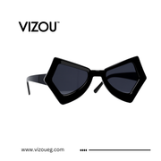 Black sunglasses with VIZOU branding on a white background