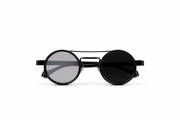 The Industrial Round Sunglasses – Matte Black Edition VZ-043