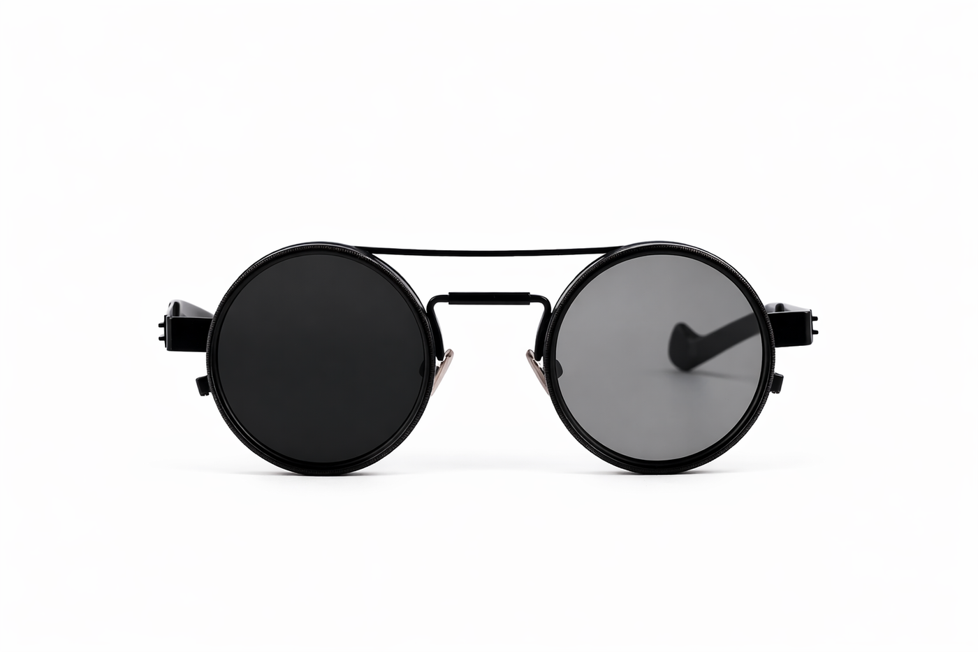 The Industrial Round Sunglasses – Matte Black Edition VZ-043