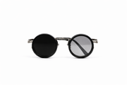 The Steampunk Round Sunglasses – Silver Black Edition VZ-044