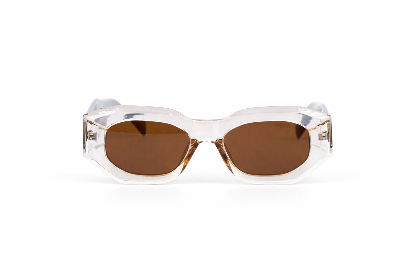 The Contemporary Geometric Sunglasses – Crystal &amp; Grey Edition VZ-046