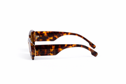 The Retro Bold Rectangle Sunglasses – Tortoiseshell Edition VZ-048