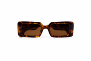 The Retro Bold Rectangle Sunglasses – Tortoiseshell Edition VZ-048