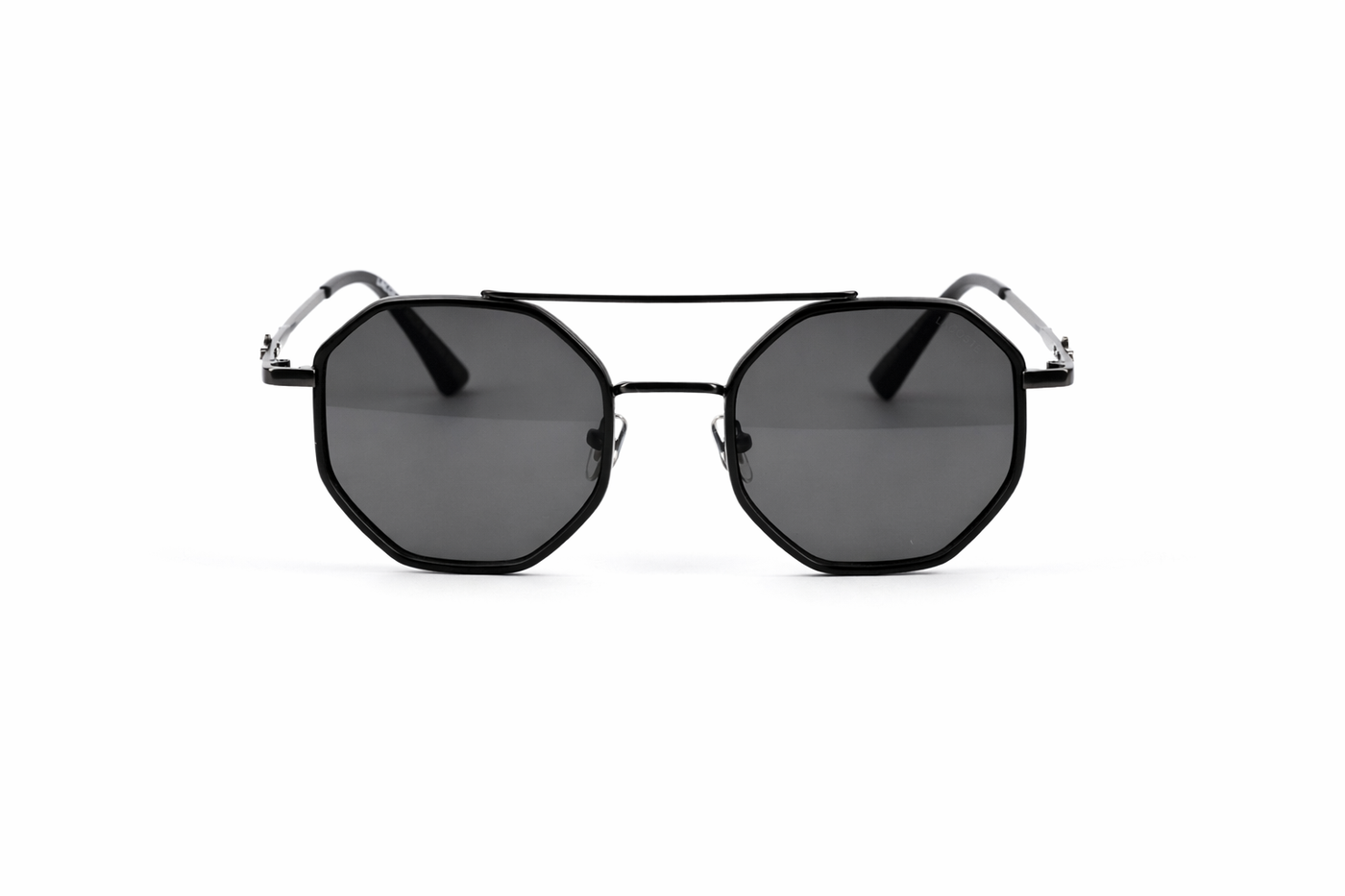The Modern Octagon Sunglasses – Matte Black Edition VZ-053