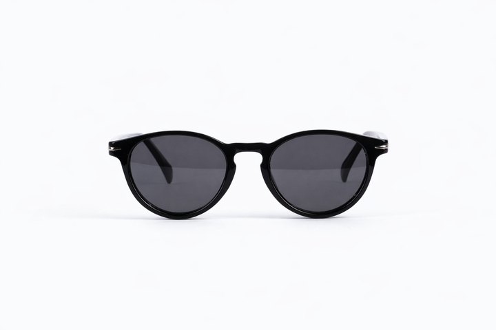 The Classic Rounded Sunglasses – Glossy Black Edition VZ-055