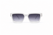 The Luxury Oversized Square Sunglasses – White &amp; Gold Edition VZ-057