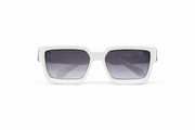 The Luxury Oversized Square Sunglasses – White &amp; Gold Edition VZ-057
