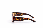 The Luxury Oversized Shield Sunglasses – Tortoiseshell Pink Edition VZ-004