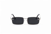 The Modern Slim Metal Sunglasses – Silver Black Edition VZ-005