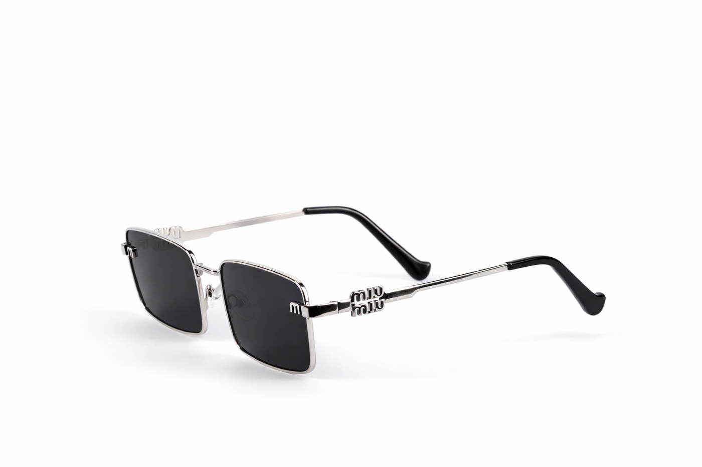 The Modern Slim Metal Sunglasses – Silver Black Edition VZ-005