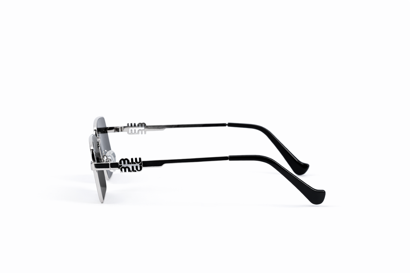 The Modern Slim Metal Sunglasses – Silver Black Edition VZ-005