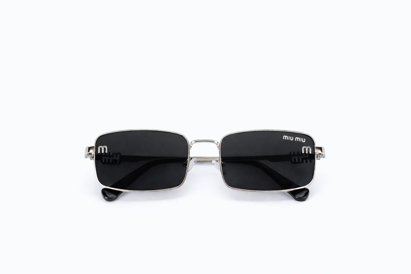 The Modern Slim Metal Sunglasses – Silver Black Edition VZ-005