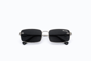 The Modern Slim Metal Sunglasses – Silver Black Edition VZ-005