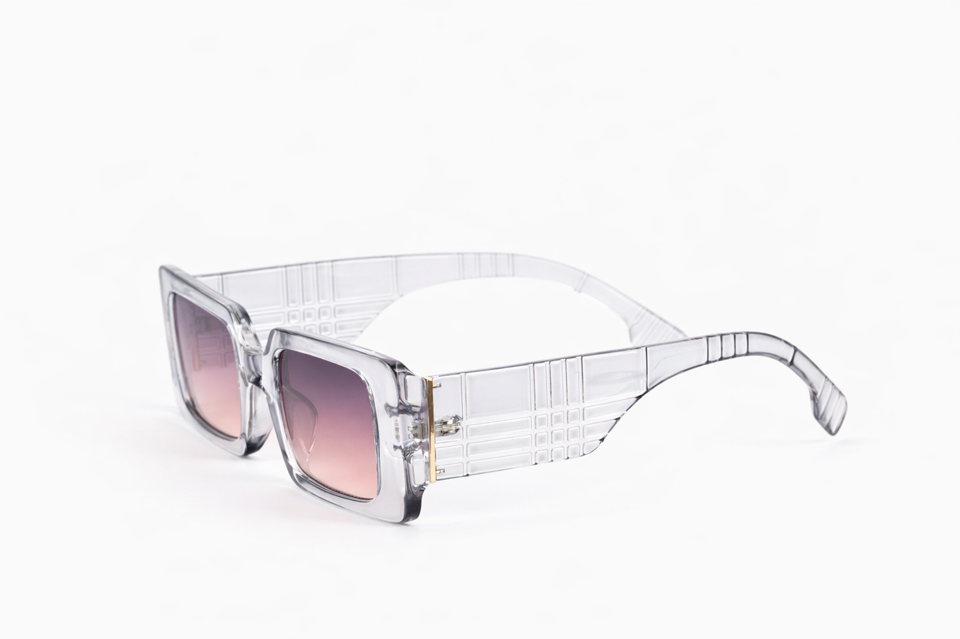 The Crystal Clear Oversized Sunglasses – Pink Gradient Edition VZ-006