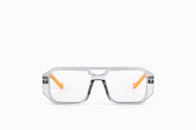 The Modern Transparent Oversized Eyeglasses – Clear Yellow Edition VZ-009