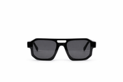 The Bold Oversized Square Sunglasses – Black Smoke Edition VZ-010
