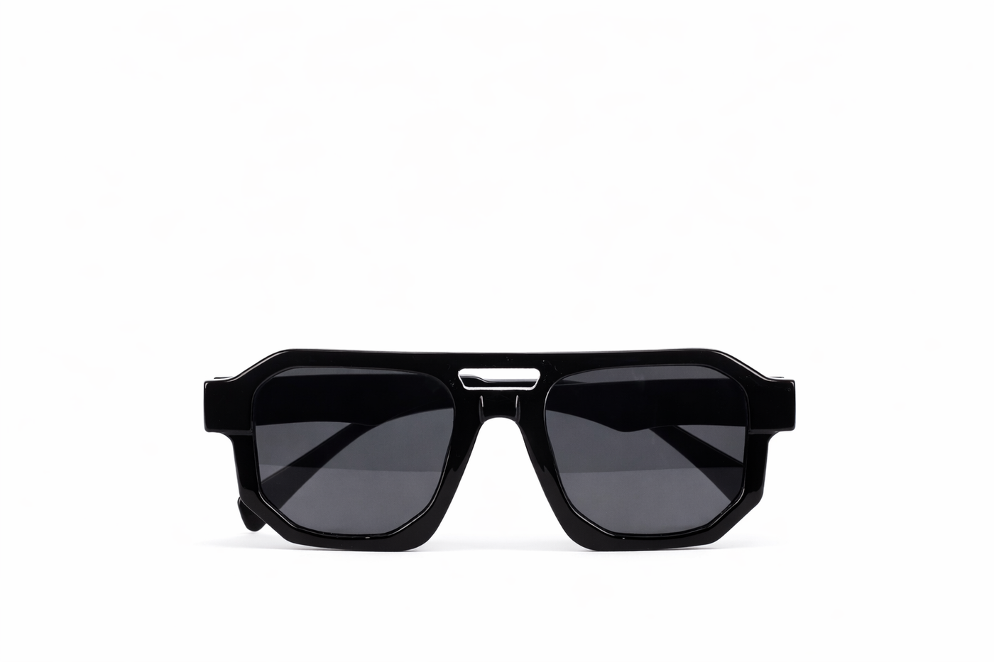 The Bold Oversized Square Sunglasses – Black Smoke Edition VZ-010