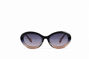 The Luxury Oversized Round Sunglasses – Black Brown Ombre Edition VZ-011