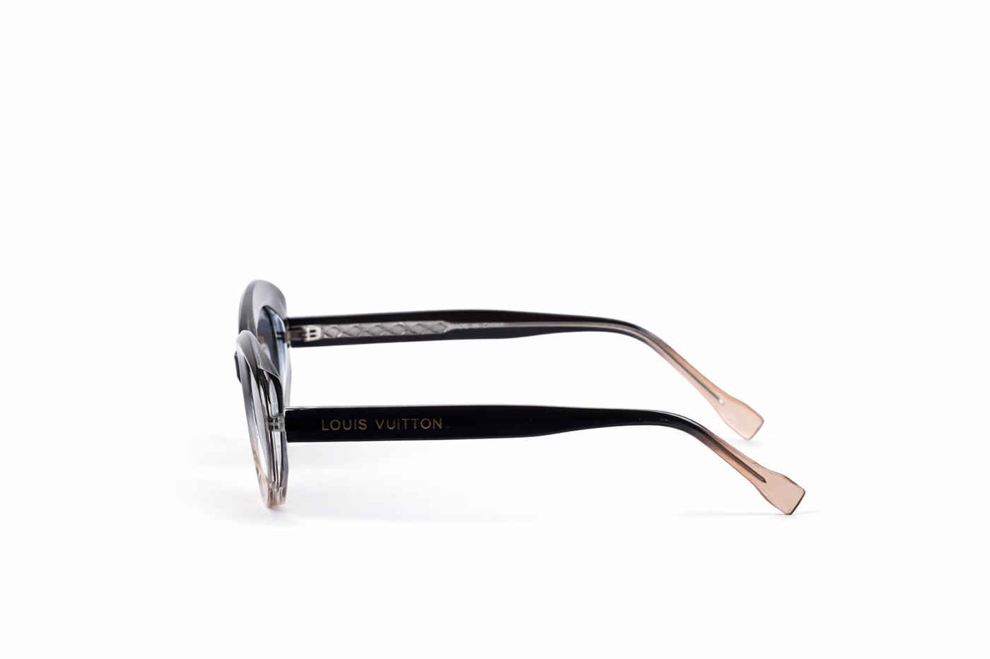 The Luxury Oversized Round Sunglasses – Black Brown Ombre Edition VZ-011