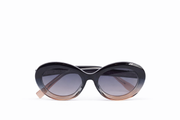 The Luxury Oversized Round Sunglasses – Black Brown Ombre Edition VZ-011