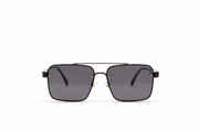 The Modern Flat Top Square Sunglasses – Black Smoke Edition VZ-012