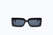 The Oversized Shielded Square Sunglasses – Glossy Black Edition VZ-013