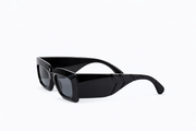 The Oversized Shielded Square Sunglasses – Glossy Black Edition VZ-013