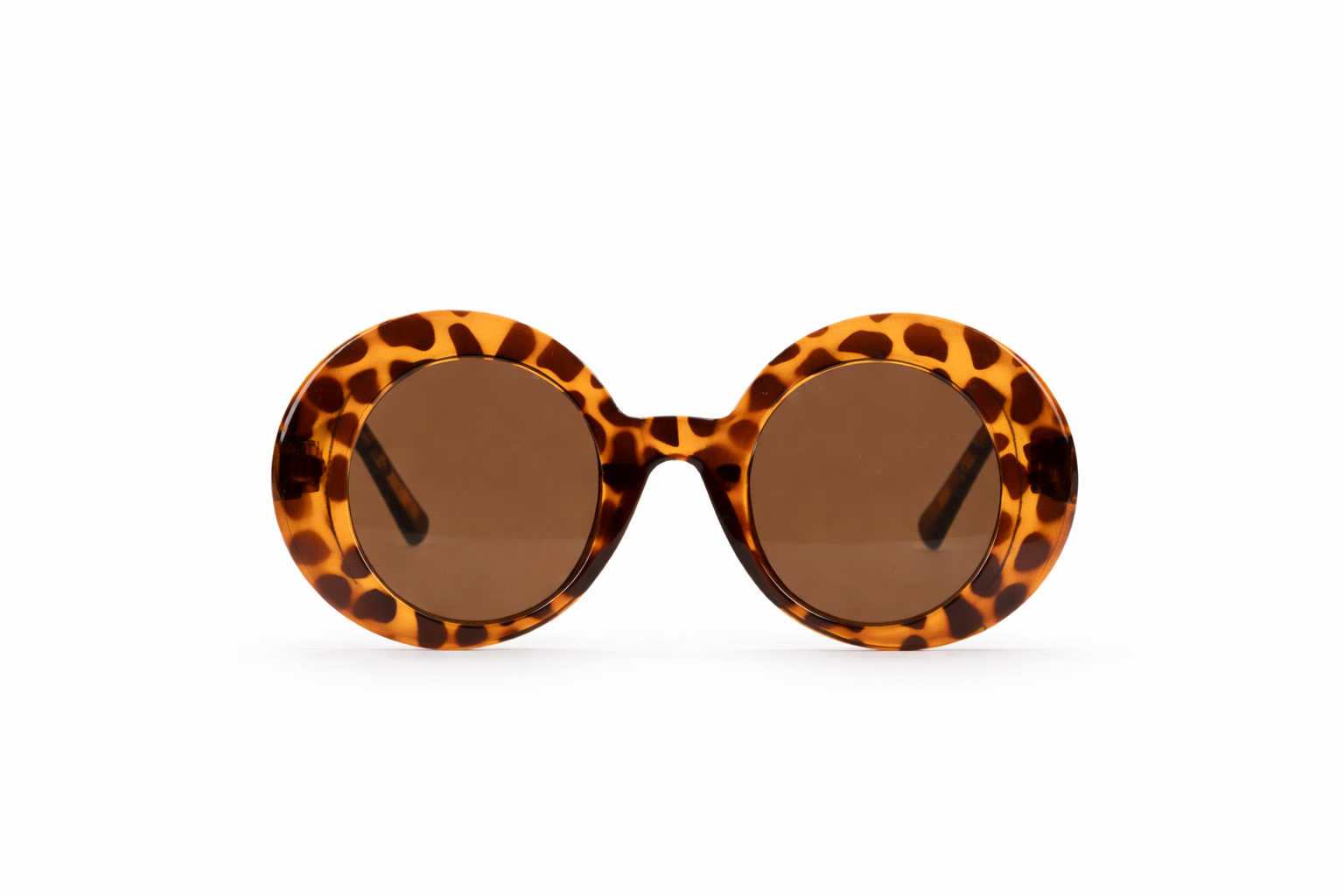 The Oversized Round Sunglasses – Tortoiseshell Brown Edition VZ-014 Secondary image