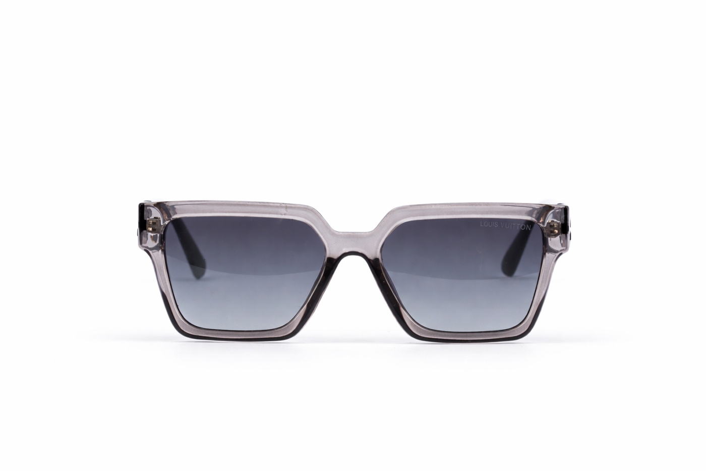 The Modern Square Sunglasses – Transparent Grey Blue Gradient Edition VZ-017