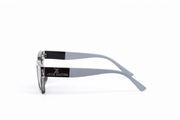 The Modern Square Sunglasses – Transparent Grey Blue Gradient Edition VZ-017