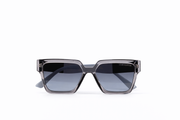 The Modern Square Sunglasses – Transparent Grey Blue Gradient Edition VZ-017