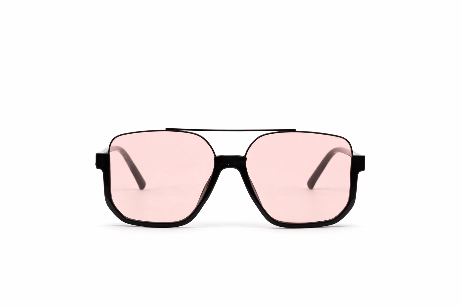 The Modern Flat Top Sunglasses – Black Pink Edition VZ-018 Secondary image