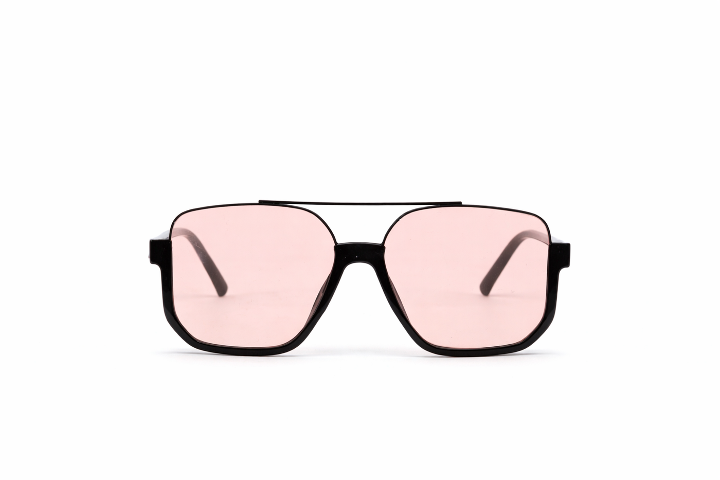 The Modern Flat Top Sunglasses – Black Pink Edition VZ-018