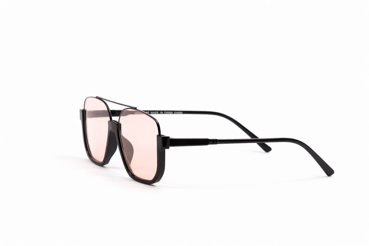 The Modern Flat Top Sunglasses – Black Pink Edition VZ-018