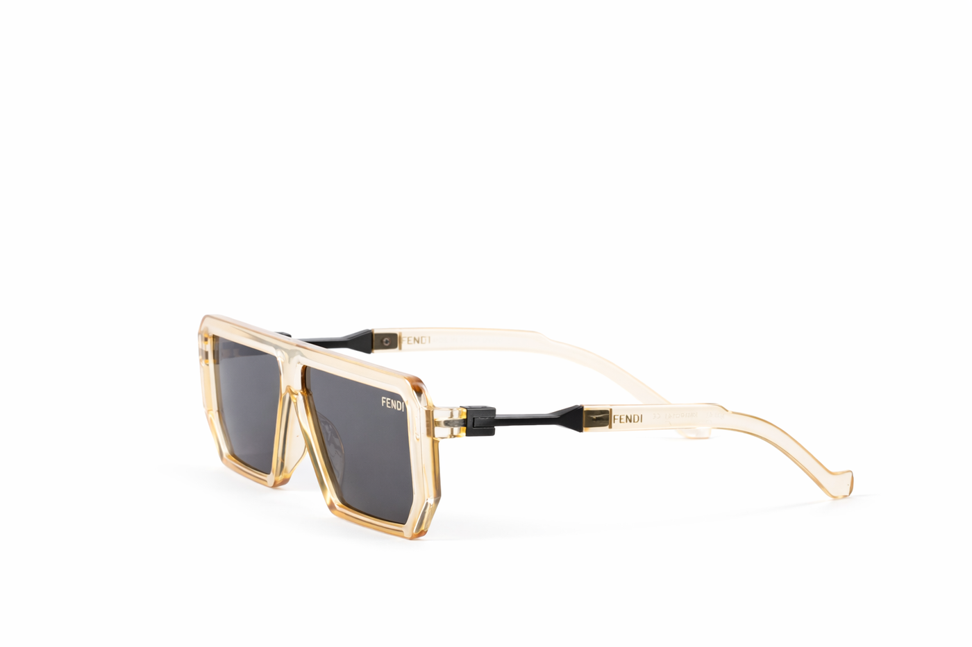 The Luxury Shield Square Sunglasses – Champagne Gold Edition VZ-021