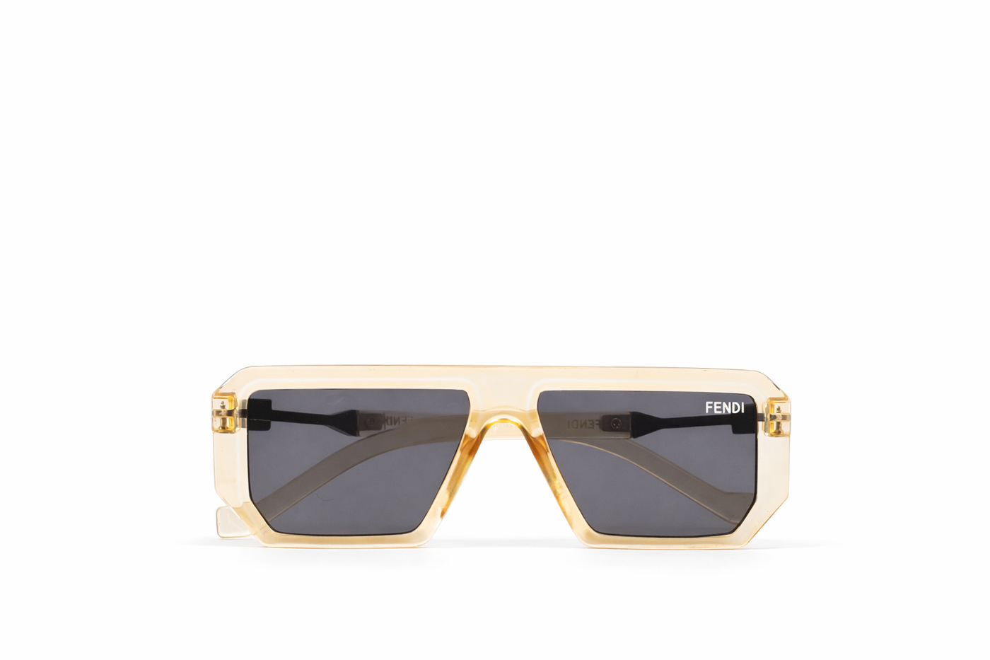 The Luxury Shield Square Sunglasses – Champagne Gold Edition VZ-021