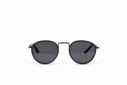 The Classic Round Metal Sunglasses – Matte Black Edition VZ-022