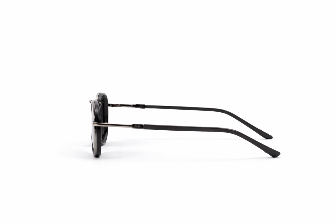 The Classic Round Metal Sunglasses – Matte Black Edition VZ-022