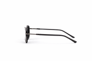 The Classic Round Metal Sunglasses – Matte Black Edition VZ-022