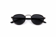 The Classic Round Metal Sunglasses – Matte Black Edition VZ-022