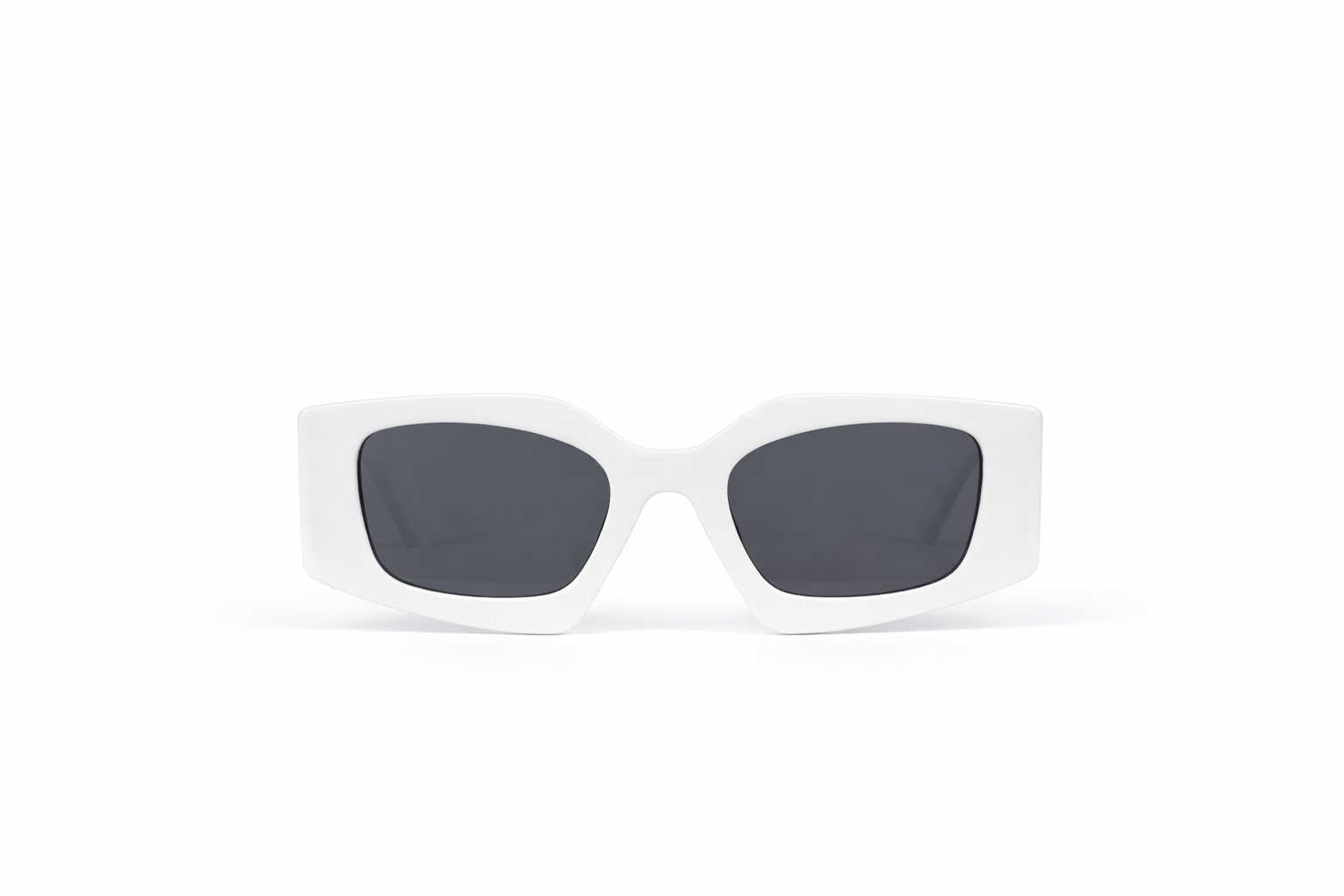 The Bold Sculpted Square Sunglasses – White Gold Edition VZ-023 Secondary image
