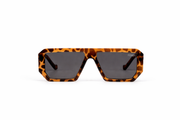The Bold Shield Square Sunglasses – Tortoiseshell Gold Edition VZ-025