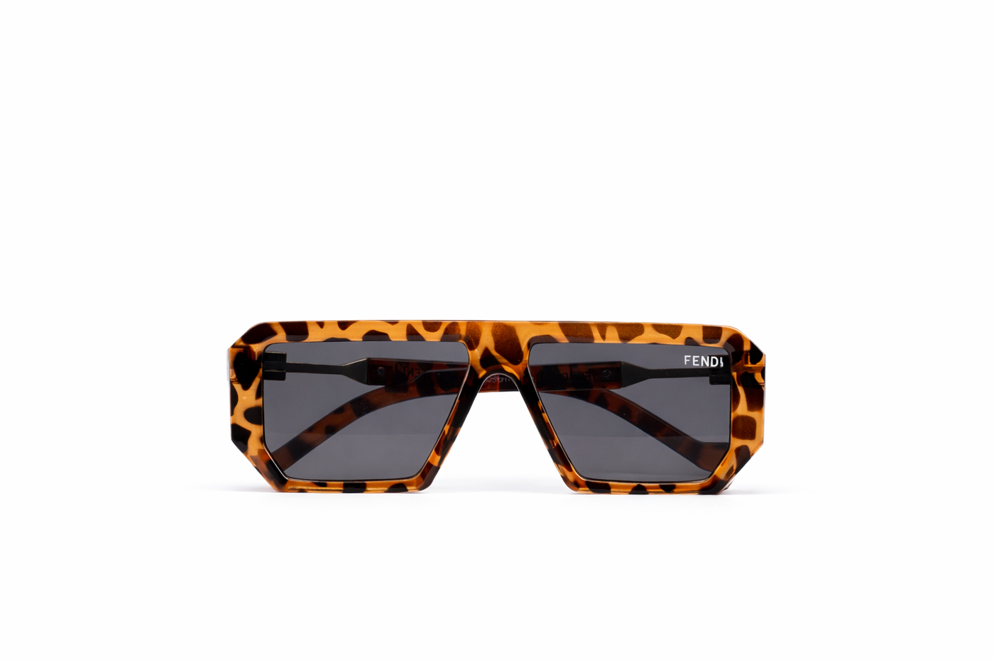 The Bold Shield Square Sunglasses – Tortoiseshell Gold Edition VZ-025