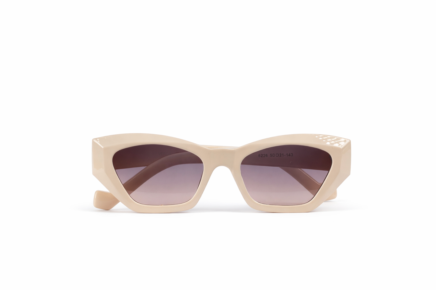 The Elegant Cat-Eye Sunglasses – Cream Gradient Edition VZ-028
