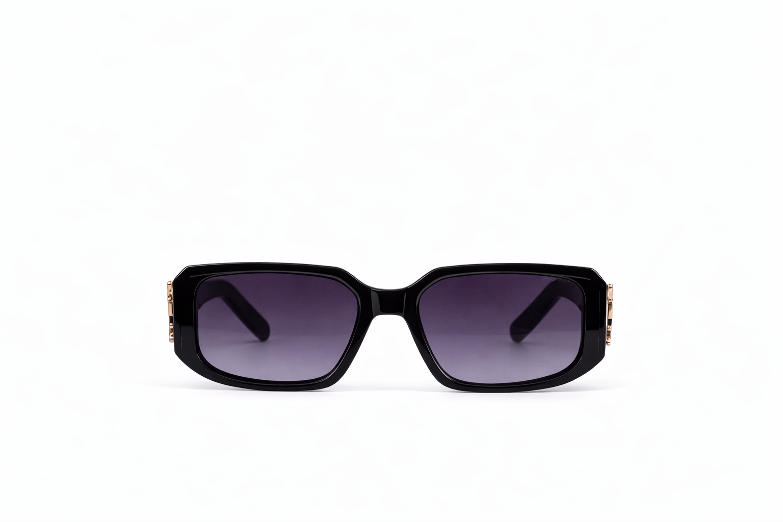 The Luxury Oversized Square Sunglasses – Black Gold Edition VZ-032 Secondary image
