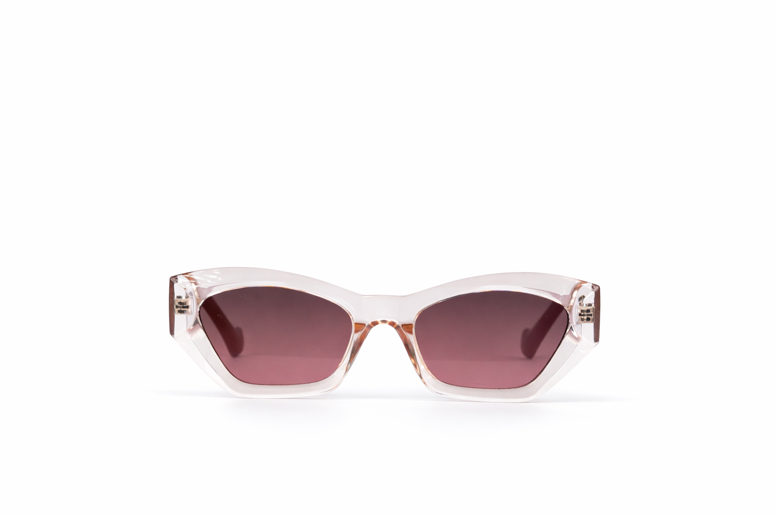The Soft Cat-Eye Sunglasses – Blush Crystal Edition VZ-033 Secondary image