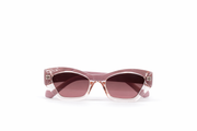 The Soft Cat-Eye Sunglasses – Blush Crystal Edition VZ-033