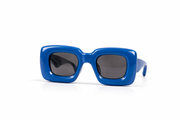 The Oversized Bold Square Sunglasses – Electric Blue Edition VZ-035