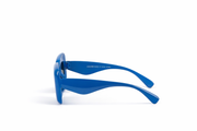 The Oversized Bold Square Sunglasses – Electric Blue Edition VZ-035